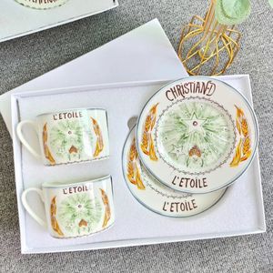 ชุดถ้วยกาแฟและจานรองลายไพ่ทาโรต์สไตล์ยุโรป ทำจากเซรามิกเนื้อละเอียด พร้อมกล่องของขวัญสุดหรูสำหรับชุดน้ำชายามบ่าย - Product Image 5