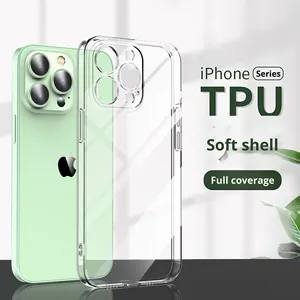 <span class=keywords><strong>Coque</strong></span> de téléphone portable en TPU <span class=keywords><strong>transparente</strong></span> à couverture intégrale souple 360° pour <span class=keywords><strong>iPhone</strong></span> 17 Pro Max et <span class=keywords><strong>iPhone</strong></span> 16 - Product Image 3