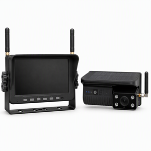 <span class=keywords><strong>Cam</strong></span>éra de tableau de bord solaire sans fil pour camion, moniteur d'angle mort, vision nocturne HD 1080P, écran LCD, étanche, sans câblage, pour camion benne, vue arrière - Product Image 1
