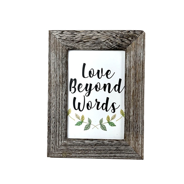 Home Decor Inspirational Sayings Wall Arts Rustic Farmhouse Wood Framed Wall Hanging Signs