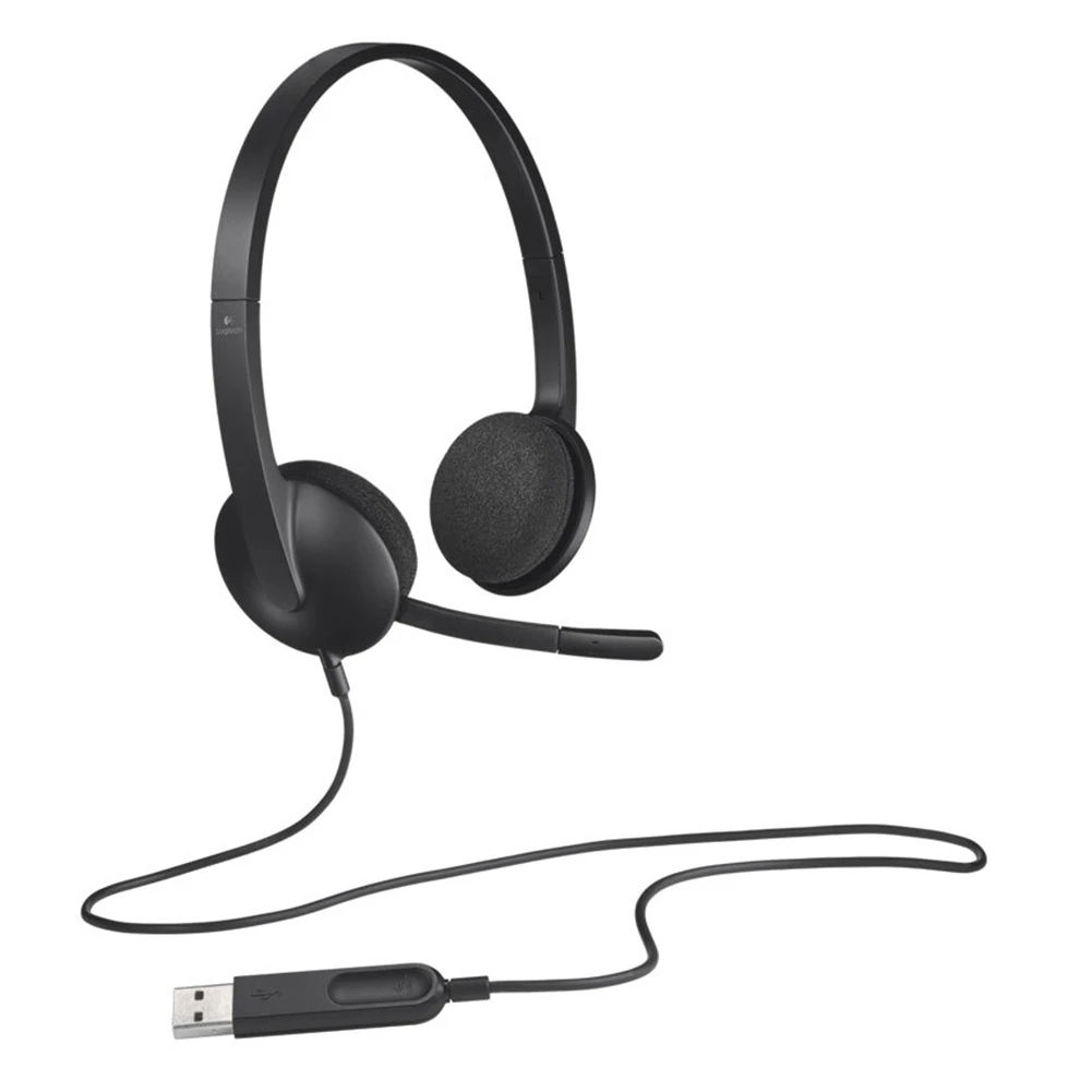 Logitech H340 Headphones USB Stereo for Gaming Calls