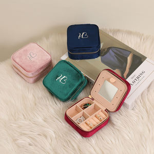 Estuche Organizador de Joyas Portátil con Logotipo Personalizado, Caja para Aretes de Niña, Estuche de Almacenamiento de Joyas de Cuero PU, Pequeñas Cajas de Joyería de Viaje - Product Image 6