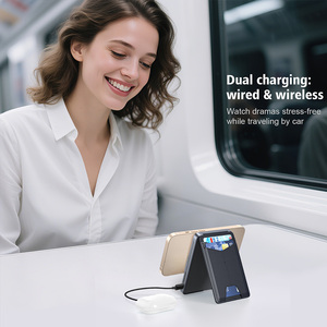 Batterie externe ultra-légère LS15 pour usage quotidien avec porte-cartes et support de téléphone intégré, double charge de périphériques - Product Image 5