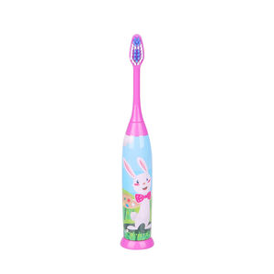 <span class=keywords><strong>Brosse</strong></span> à dents électrique, 1 pièce, décoration de dessins animés, <span class=keywords><strong>brosse</strong></span> Slim, niveau IPX7, tête interchangeable, poils polies souples, à piles pour enfants - Product Image 5