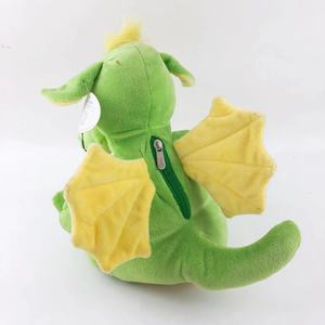 Peluche dinosauro verde caldo con occhi finti | Animale di pezza per bambini | Ultra morbido e certificato di sicurezza - Product Image 5