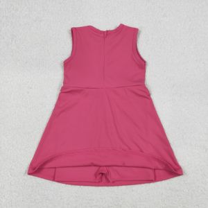 Robe-short de sport décontractée pour petites filles, motif floral, respirante, à volants, pour le tennis et le yoga, style A-line, doublée, prête à l'emploi (RTS) - Product Image 2