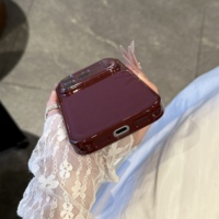 Étui de luxe en cuir lychee avec grande fenêtre en cristal pour iPhone 17 16 15 14 13 Pro Max, coque antichoc blindée