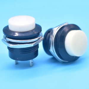 16mm ABS Basmalı Düğme Anahtarı R13-507 Kendinden Sıfırlamalı Kilitsiz 1NO 2 Pinli Ev Aletleri için Güç Kontrolü - Product Image 5