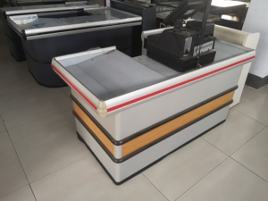 <span class=keywords><strong>Comptoir</strong></span> de <span class=keywords><strong>caisse</strong></span> en métal personnalisé pour supermarché et magasin, direct usine - Product Image 6
