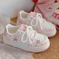 Baskets compensées épaisses tie-dye étoile pour femme - Les chaussures de marche d'extérieur les plus populaires pour le style quotidien