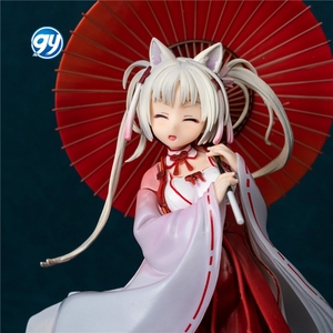 Figura de Anime de Senren <span class=keywords><strong>Banka</strong></span> Miyako Yuzuki Neko Mimi, Modelo de Sacerdotisa, Decoración de Escritorio, Manualidades de Plástico - Product Image 3