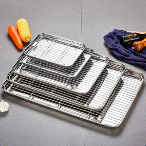 Hoogwaardige Buiten Bbq Roestvrijstalen Braadpan Met Bakkoelrekken Netto Overdekte Dienblad - Product Image 6