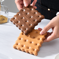 Sous-verre en bois massif pour tasses et mugs, tapis résistant à la chaleur, pour la décoration de table à manger