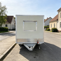 Remorque de traiteur en tôle galvanisée certifiée DOT pour l'emballage EPR français, idéale pour les camions de restauration rapide et les barres de remorquage