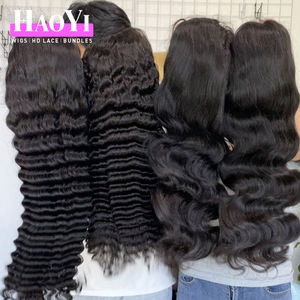 Capelli Umani Vietnamiti 100% Naturali, Ondulati Profondi 13x4, <span class=keywords><strong>Colore</strong></span> <span class=keywords><strong>Naturale</strong></span> con Cuticole Allineate, Lunghezza Completa, Alta Qualità - Product Image 3