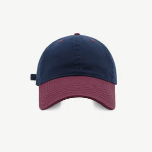 Casquette de golf bicolore à 6 panneaux avec logo brodé Casquette de baseball en sergé de coton avec logo personnalisé IVA-C-G-80 noir - Product Image 6