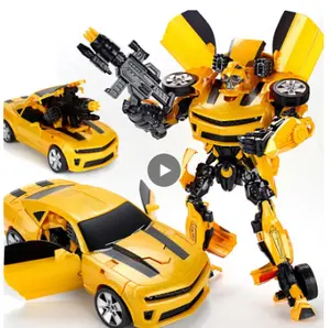 Bmb Transformatie Bee Auto Wesp Warrior Ss Film Film H6001-3 Oversize Action Figure Speelgoed Kid Robot