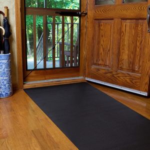Tapis grattoir en caoutchouc pour intérieur/<span class=keywords><strong>extérieur</strong></span>, 36 pouces X 6 pieds. Noir, antidérapant, résistant à la décoloration - Product Image 4