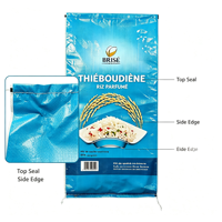 Sacs tissés en PP plastifiés sur mesure de 5 kg, 25 kg, 30 kg pour l'emballage de farine, riz, semences, aliments pour animaux, conception de sacs tissés en PP de 50 kg