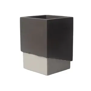 Modern Design Concrete Candle Vessels Cement Square Candle Jars Wholesale for home decoration empty candle vessels container