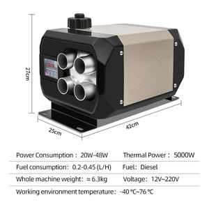 <span class=keywords><strong>Precio</strong></span> de Fábrica Nuevo Calentador de Aire Diésel de 5000W 12V para Precalentamiento de Cabina en Camiones, Autobuses y <span class=keywords><strong>Caravanas</strong></span> - Product Image 2