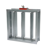 Combiné coupe-feu et coupe-fumée carré industriel Deyue avec actionneur électrique et interface de panneau de commande intégrée