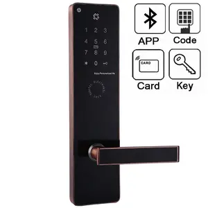 触摸板电子数字智能锁，带BLE和图雅无线智能手机应用程序，由TTLock应用程序控制