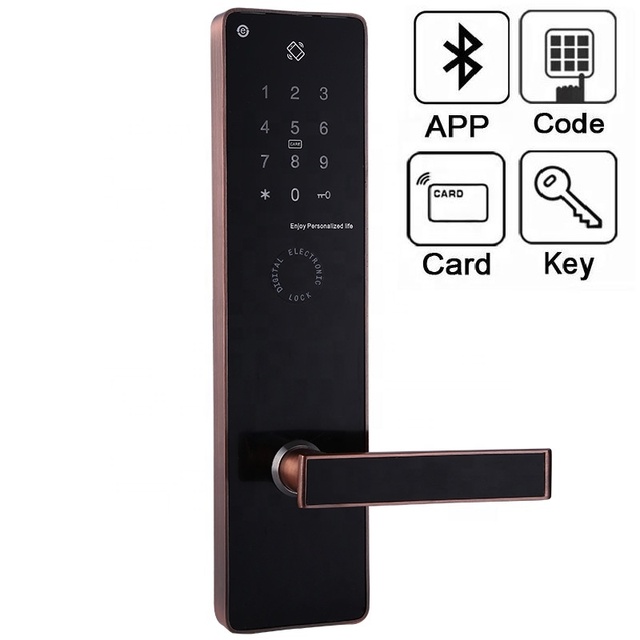 Touchpad Electronic Digital Smart Lock With BLE & Tuya Wifi Smartphone App Control by TTLock App