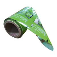 Emballage automatique de qualité alimentaire Sacs à fermeture arrière en feuille de mylar laminée Film en rouleau étanche à l'humidité pour chips et collations