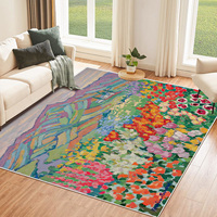 Custom Printed Rug Floral Designer Rugs Living Room Large Fluffy Soft Machine-washable Carpet Home Decor Bedroom Rugs Carpets