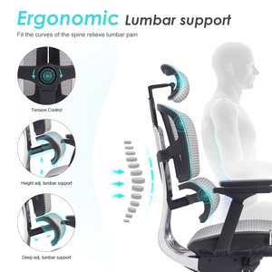 Silla ejecutiva de gama alta con respaldo dividido, sillas de oficina ergonómicas giratorias de malla de nailon <span class=keywords><strong>Wintex</strong></span> de alta resistencia, sillas de lujo - Product Image 3