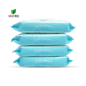 OEM чистые салфетки нетканый материал, индивидуальные этикетки, натуральные органические 100 шт в пакете, детские влажные салфетки - Product Image 1