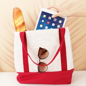 oem/odm eco friendly shopping tote recycled cotton tote bags with custom printed logo