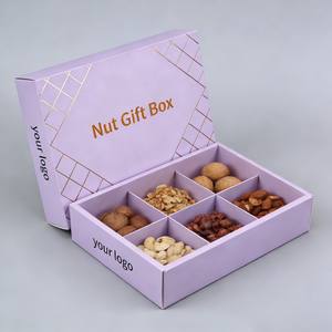 Caja de Regalo de Frutos Secos Variados al por Mayor, Caja de Regalo de Alimentos Secos con Separadores, Caja de Alimentos de Lujo con Cierre Magnético - Product Image 3