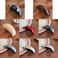 Barrettes à cheveux en acétate de forme arquée de 7,8 cm, marque coréenne Gold Label, acide acétique, clips à ressort colorés, barrettes pour queue de cheval, pinces à cheveux pour filles