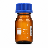 Verre borosilicate de qualité laboratoire, haute précision, résistant aux produits chimiques, occultant, pour bouteille de réactif d'analyse de laboratoire précise