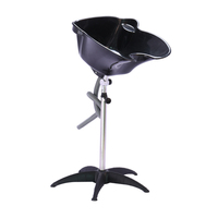Bac à shampooing portable de haute qualité pour coiffeur avec petit plateau réglable pour salon de coiffure et utilisation pratique à domicile