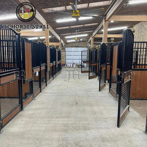 Venta caliente en Bélgica Metal Acero Galvanizado Permanente <span class=keywords><strong>Victoria</strong></span> Horse Stables Box Stall Kit con techo - Product Image 2