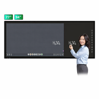 Pantalla Interactiva Inteligente EIBOARD de 77/94 Pulgadas, 4K LED IR, 20 Puntos Táctiles, Antideslumbrante, para Enseñanza, Reuniones, Conferencias y Aulas