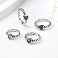 Bague en argent sterling S925 James Avery, modèle Princesse Couronne, Bague Mariposa