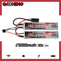 بطارية ليثيوم بوليمر GNB GAONENG 2000 مللي أمبير 2S 7.4 فولت 30C احترافية قياسية للتحكم عن بعد، بطارية للعبة AirSoft مع موصل تاميا صغير