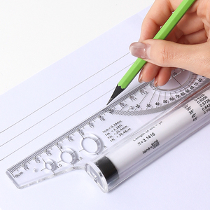 Regla de Marcado Rodante de 30 cm, Multifuncional, para Dibujar Líneas Paralelas, Herramienta de Papelería para Estudiantes, Matemáticas, Medición y <span class=keywords><strong>Dibujo</strong></span> Técnico - Product Image 2