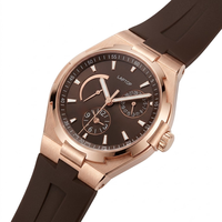 26 Nouvelles Montres Mécaniques Automatiques de Luxe de Haute Qualité pour Hommes, Sport et Affaires, Boîtier Or Rose, Verre Saphir, Affichage de la Date
