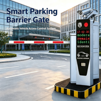 Système de stationnement avec caméra IP Full HD 5MP pour la reconnaissance des plaques d'immatriculation (LPR) et barrière de stationnement pour usage intérieur/extérieur