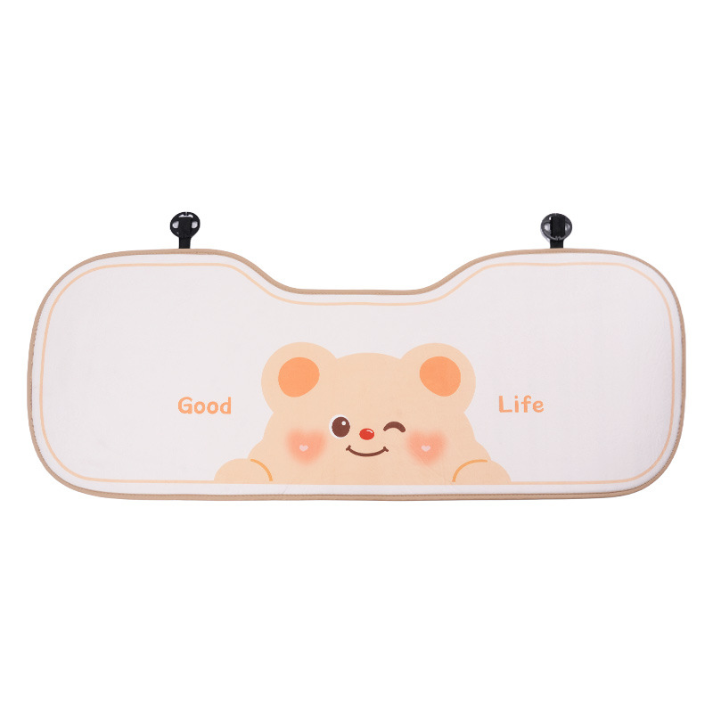 Coussin de siège en forme d'ours en peluche pour la rangée arrière