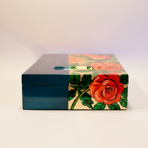 กล่องเครื่องประดับสร้อยคอแล็กเกอร์ทำด้วยมือมีสไตล์เคสไม้สำหรับตกแต่งที่สมบูรณ์แบบสำหรับใช้ในบ้านหรือในบูติก - Product Image 1