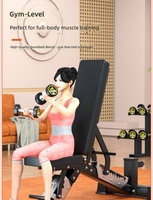 Banc de musculation professionnel réglable et pliable pour presse à pectoraux, haltères, entraînement, et assis-debout, idéal pour la maison et la salle de sport