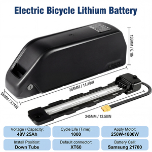 Batería de Iones de Litio de 48V 25Ah para Bicicleta Eléctrica, Bicicleta de Montaña, Scooter, Batería, Paquete, Estuche, Kit, Bolsa, Stock en la UE - Product Image 2