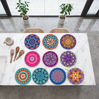 Ensemble de dessous-de-verre absorbants résistants à la chaleur, modernes, écologiques, en céramique de 5 mm, durables, pour la cuisine, vente chaude, OEM/ODM, séchage rapide, pour la maison