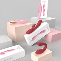Vibrateur Red Rabbit pour femmes, 12 fréquences de vibration réglables, masseur clitoridien AV, stimulateur intime portable, pour adultes